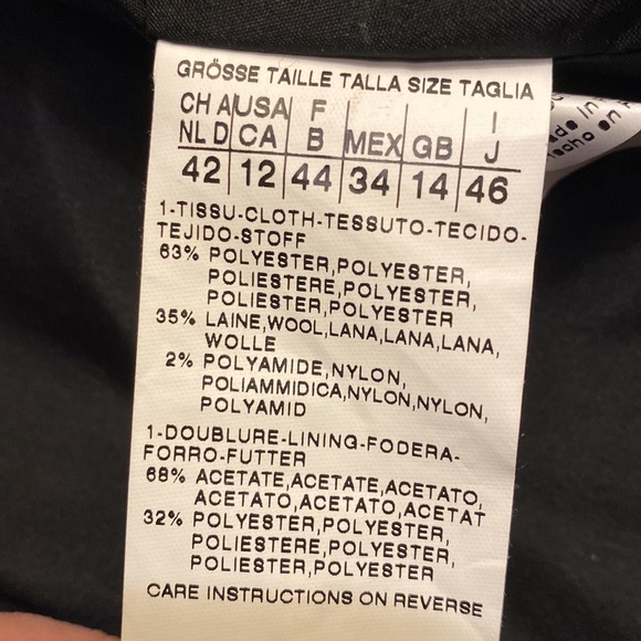 Beautiful jacket with metallic herringbone design - Sz 12 - Picture 8 of 8